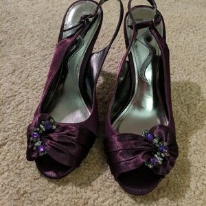 Nina purple slingbacks 7 1/2